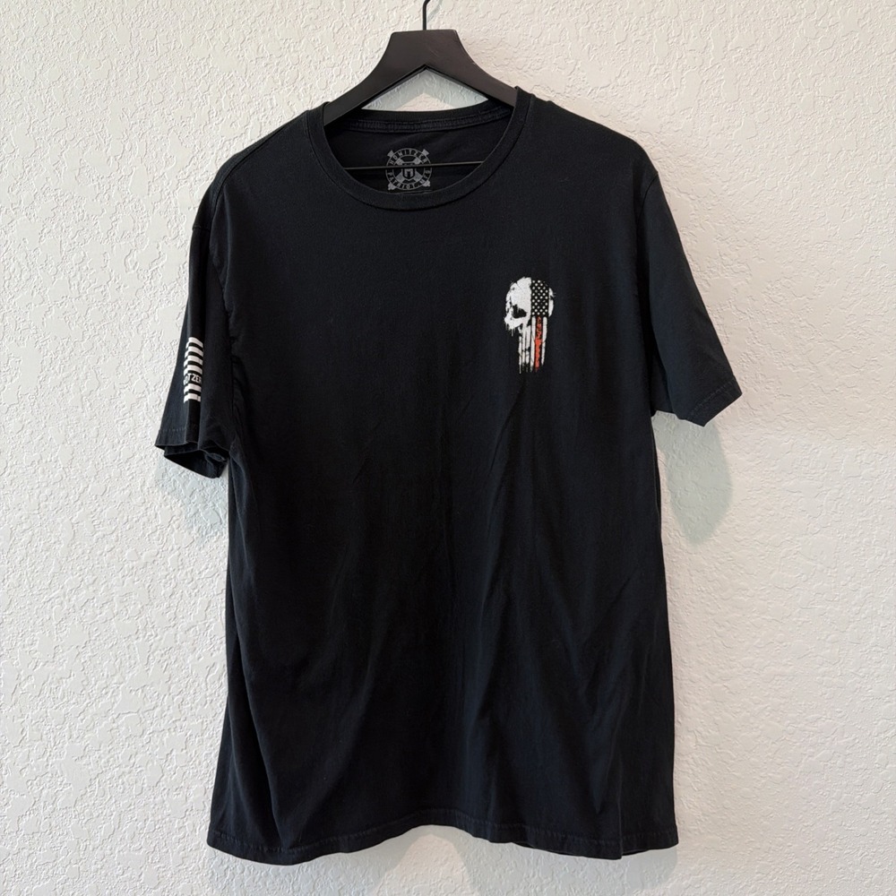 Howitzer Patriot Mfg Blue Collar Black Tshirt Size Large